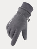 Warm Fleece Anti-Slip Driving Skiing  Gloves