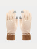 3-in-1 Winter Beanie Hat Scarf Gloves Set
