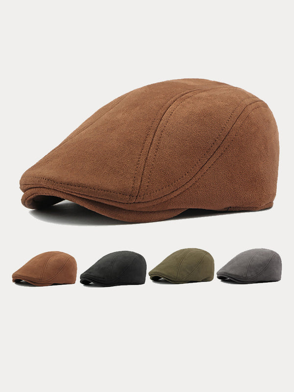 Minimalist Suede Beret Hats