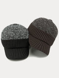 Winter Ear Protection Brim Beanie Hat