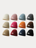 Stylish Warm Label Knit Beanie