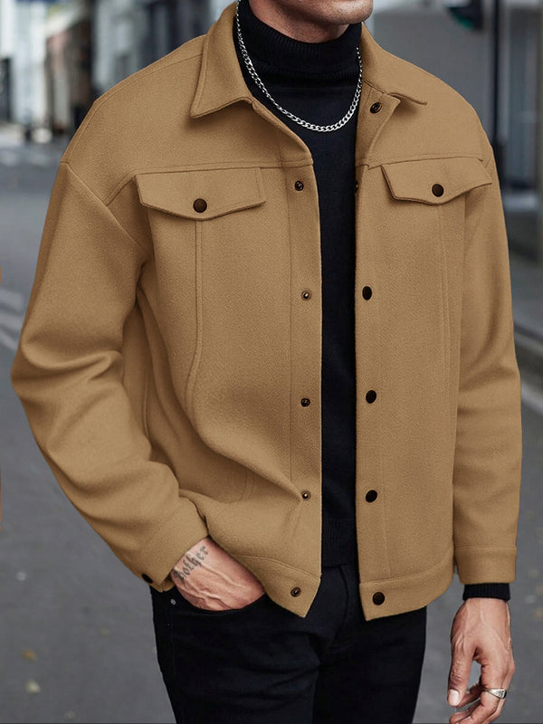 Casual Stylish Button Down Lapel Jackets