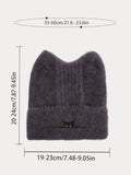 Fashion Fuzzy Knit Cat Ear Beanie Hat