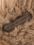 Fuzzy Bear Ears Knitted Beanie Hat