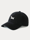 Casual Embroidered Sausage Dog Cotton Baseball Cap
