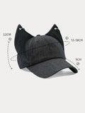 Trendy Adjustable Fox Ears Baseball Cap