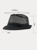 Casual Summer Breathable Mesh Cotton Fedora Hat