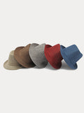 Beach Sun Protection 100% Cotton Fedora Hat