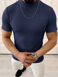 Solides Slim Fit Gym Strick-Tanktop
