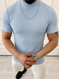 Solides Slim Fit Gym Strick-Tanktop
