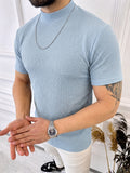 Solides Slim Fit Gym Strick-Tanktop