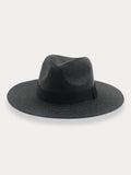 Classic Flat Brim Beach Hat Hat coofandy Black F(56-58) 