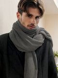 Minimalist Warm Knit Scarf Scarf coofandy 