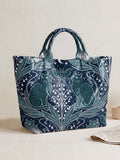 Gothic & Celestial Print Tote Bag