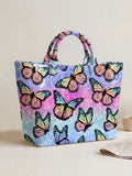 Novelty Graphic Print Tote Bag