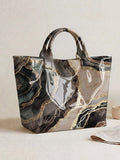 Abstract Watercolor Splatter Tote Bag