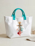Christian Holy Cross Print Tote Bag