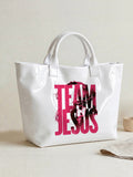 Christian Faith Graphic Print Tote Bag