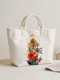 Christian Holy Cross Print Tote Bag