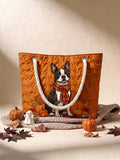 Halloween Pets Quilted Tote Bag