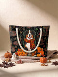 Halloween Pets Quilted Tote Bag