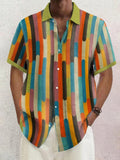 Casual Graphic Cotton Linen Shirt Shirts coofandy PAT1 S 