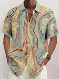 Casual Graphic Cotton Linen Shirt Shirts coofandy PAT2 S 