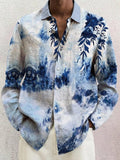 Soft Graphic Cotton Linen Shirt Shirts coofandy PAT11 S 