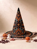 Pumpkin Patch Halloween Quilted Witch Hat