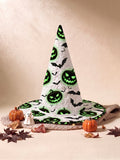 Pumpkin Patch Halloween Quilted Witch Hat