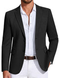 Business Casual Two Buttons Suit Jacket Blazer (US Only)