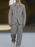 Modern Smart Casual Thin Suit Set
