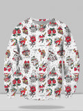 Coofandy Printed Street Trend Classic Crew Neck Sweatshirt coofandystore Pattern 1 S 