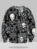 Coofandy Printed Street Trend Classic Crew Neck Sweatshirt coofandystore Pattern 4 S 