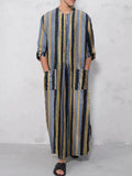 Long-sleeve One-piece Shirt Robe coofandy Blue S 