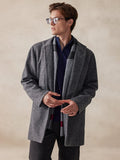 Casual Stand Collar Tweed Coat Coat coofandy 