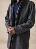 Casual Stand Collar Tweed Coat Coat coofandy 
