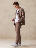 Trendy 2-Piece Suede Set Sets coofandy 