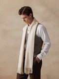 Soft Solid Tassel Scarf Scarf coofandy 