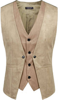 Coofandy Suede Leather Vest (US Only) Vest coofandy 