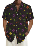 Coofandy Halloween Pattern Short Sleeves Shirt 19 coofandystore 