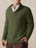 Stylish Solid Color Sweater Sweater coofandy Army Green M 
