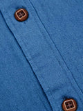Long-Sleeve Denim Dress Shirt Shirts coofandy 