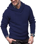 COOFANDY Mens Knitted Hooded Sweater Thick Warm Hoodies Pullover Fashion Casual Sweatshirt Coofandy&