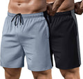 2 Pack Gym Quick Dry Running Shorts (US Only) Pants Coofandy&