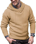 COOFANDY Mens Knitted Hooded Sweater Thick Warm Hoodies Pullover Fashion Casual Sweatshirt Coofandy&