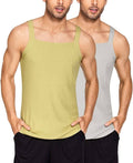 2 Pack Tank Tops Cotton Workout Undershirts (US Only) Tank Tops Coofandy&