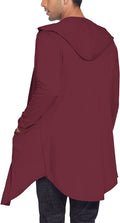 Long Hooded Shawl Collar Overcoat with Pockets (US Only) Sweaters Coofandy&