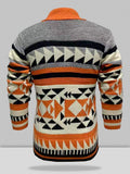 Coofandy Long Sleeve Lapel Jacquard Sweater coofandystore 