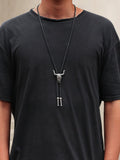 Vintage Cow Skull Bolo Tie Necklace Necklace coofandystore 